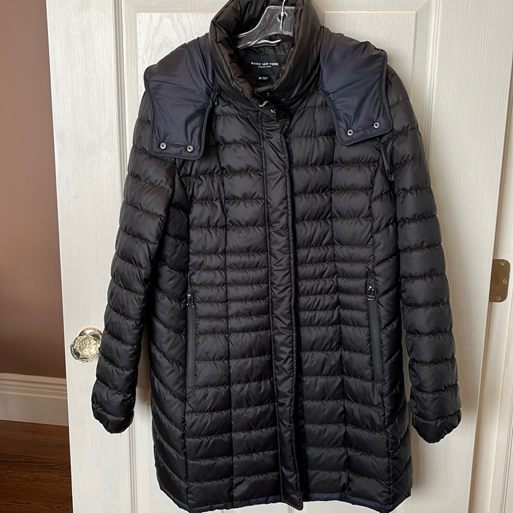 New-Without -Tags MARC New York Women’s Size XL Black Quilted Coat